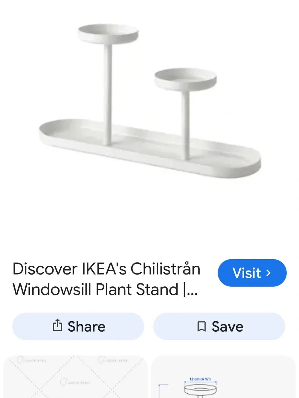 Window sill plant stand
